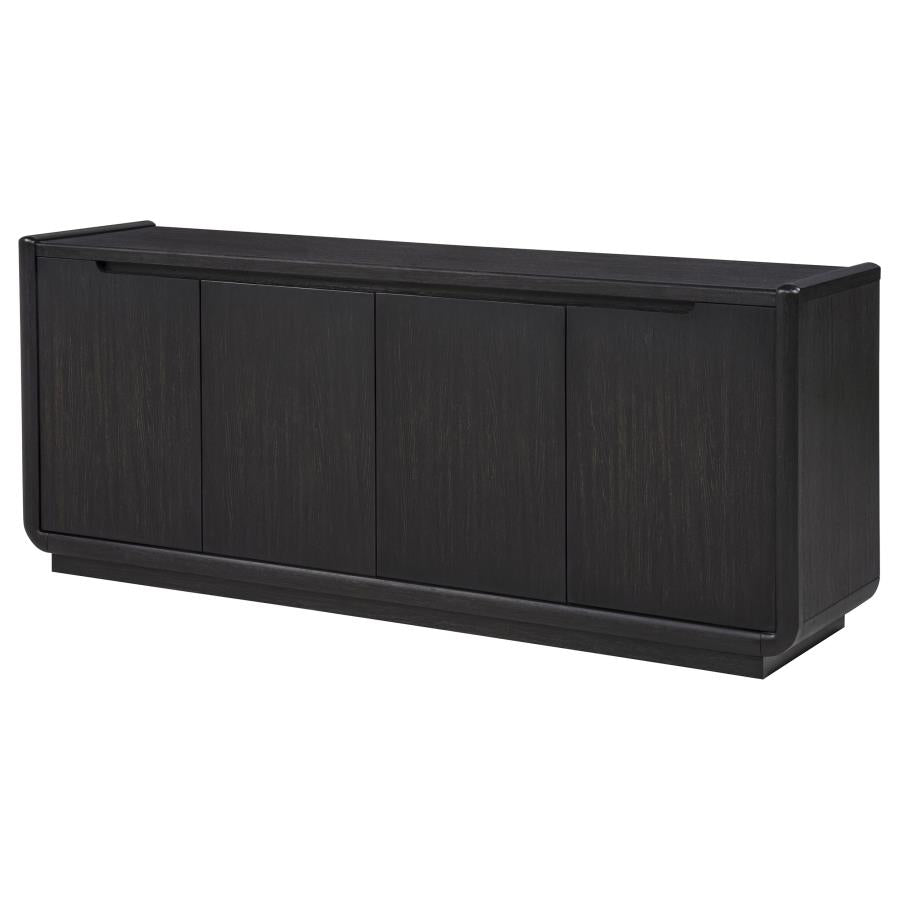 Bianca 72-inch 4-door TV Stand Media Console Burnished Black