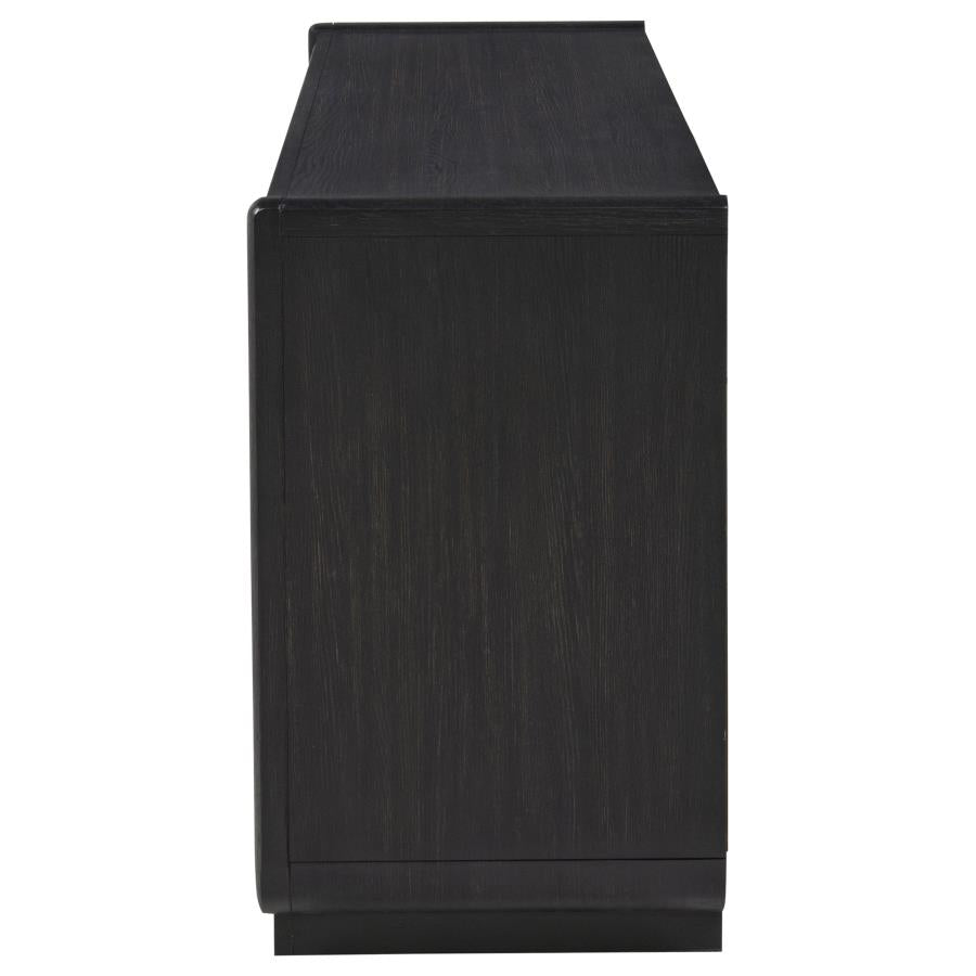Bianca 72-inch 4-door TV Stand Media Console Burnished Black