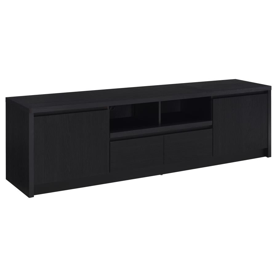 Nikki 78-inch 2-door TV Stand Media Console Black