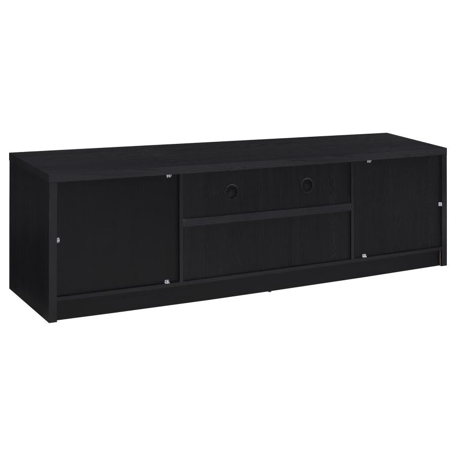Nikki 78-inch 2-door TV Stand Media Console Black
