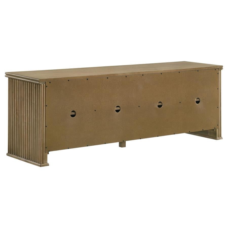 Enzo TV Stand Media Console Distressed Light Brown