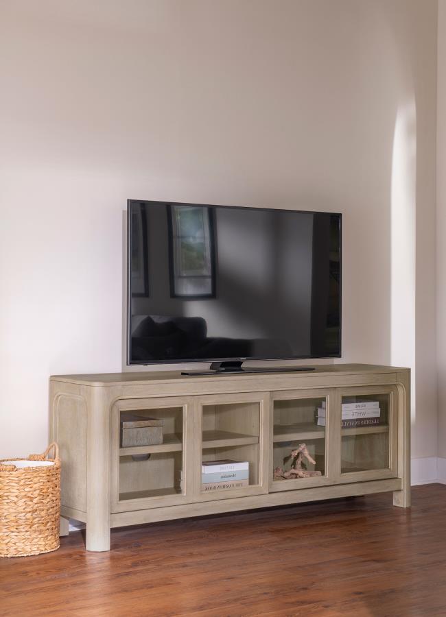 Maria 2-door TV Stand Media Console Weathered Mango