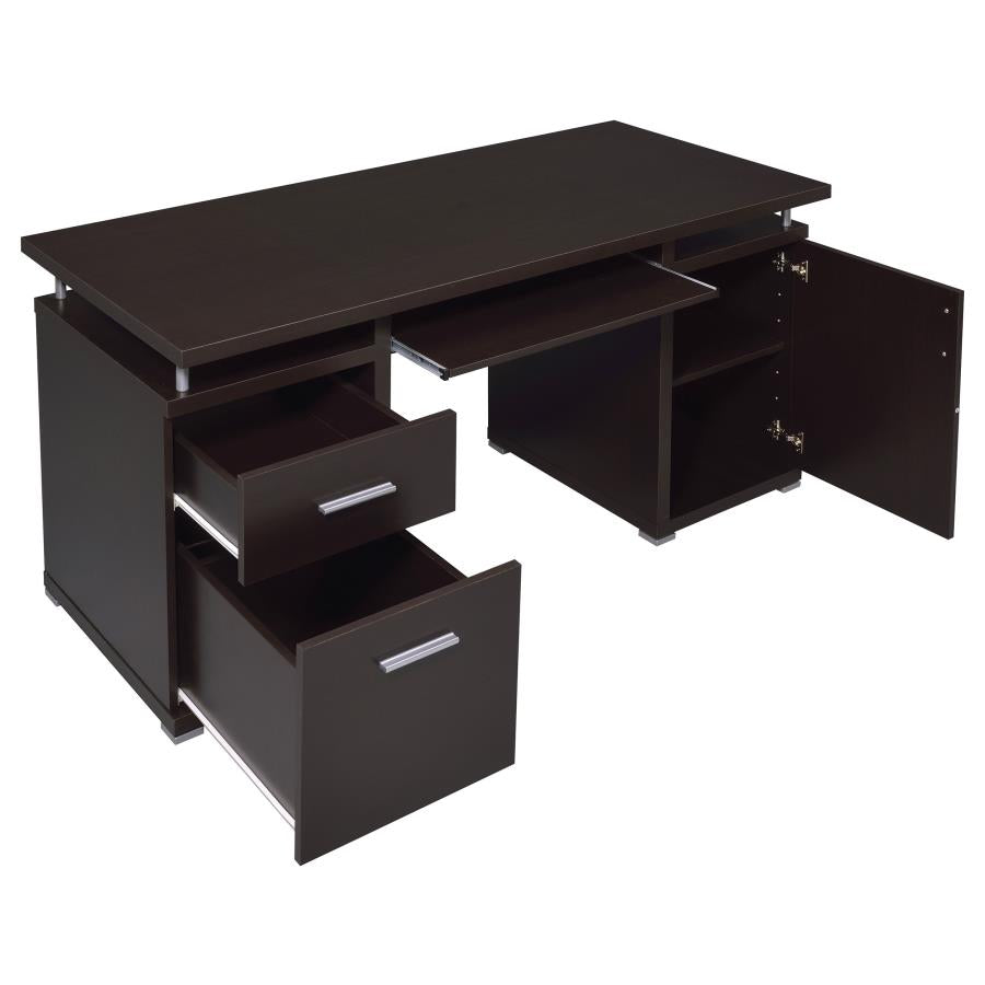 Elena 55-inch 2-drawer Office Computer Desk Mango