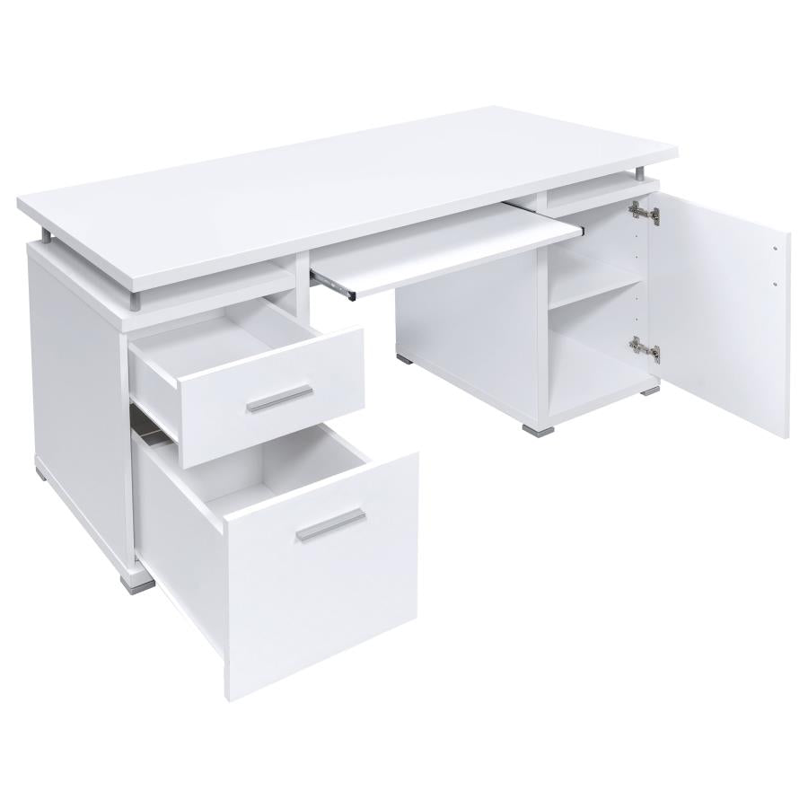Elena 55-inch 2-drawer Office Computer Desk Mango