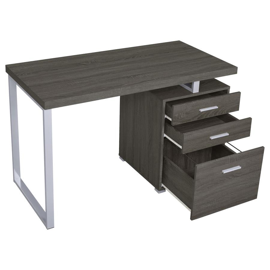 Wynona 47-inch 3-drawer Office Computer Desk Weathered Grey