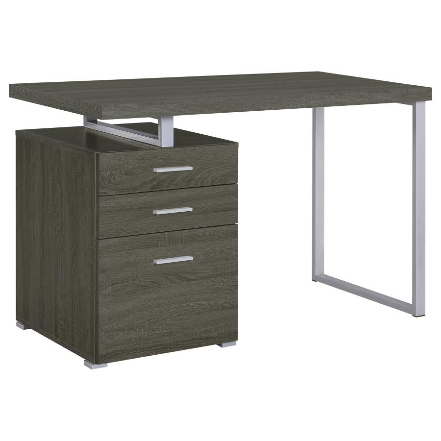 Wynona 47-inch 3-drawer Office Computer Desk Weathered Grey