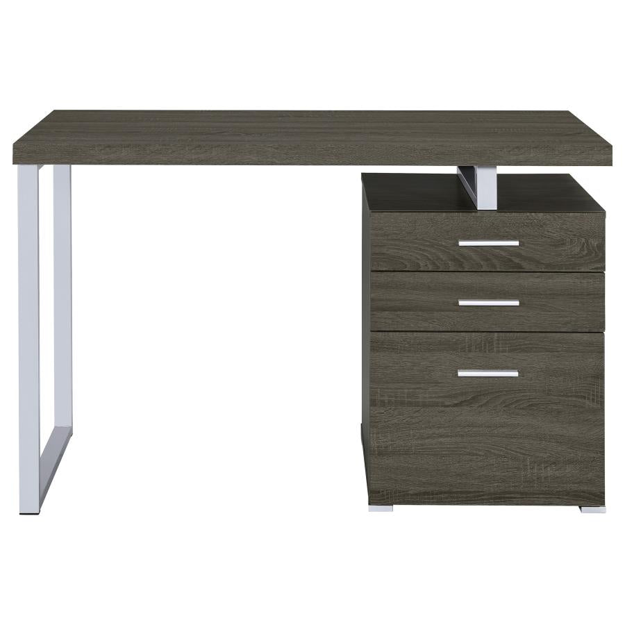 Wynona 47-inch 3-drawer Office Computer Desk Weathered Grey