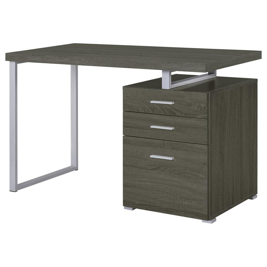 Wynona 47-inch 3-drawer Office Computer Desk Weathered Grey