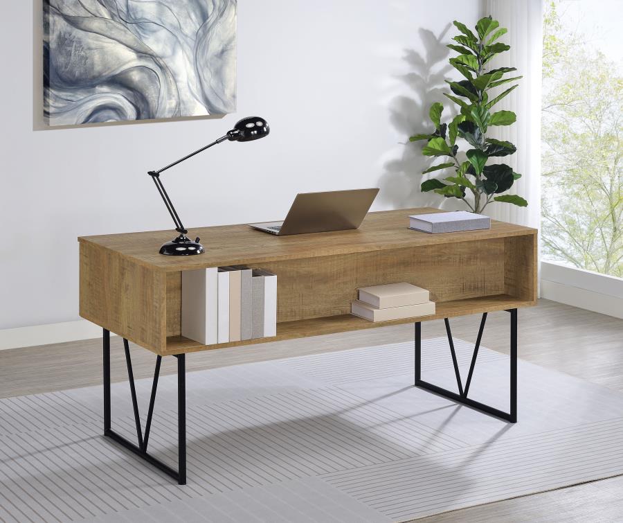 Cora 63-inch 4-drawer Writing Desk Mango