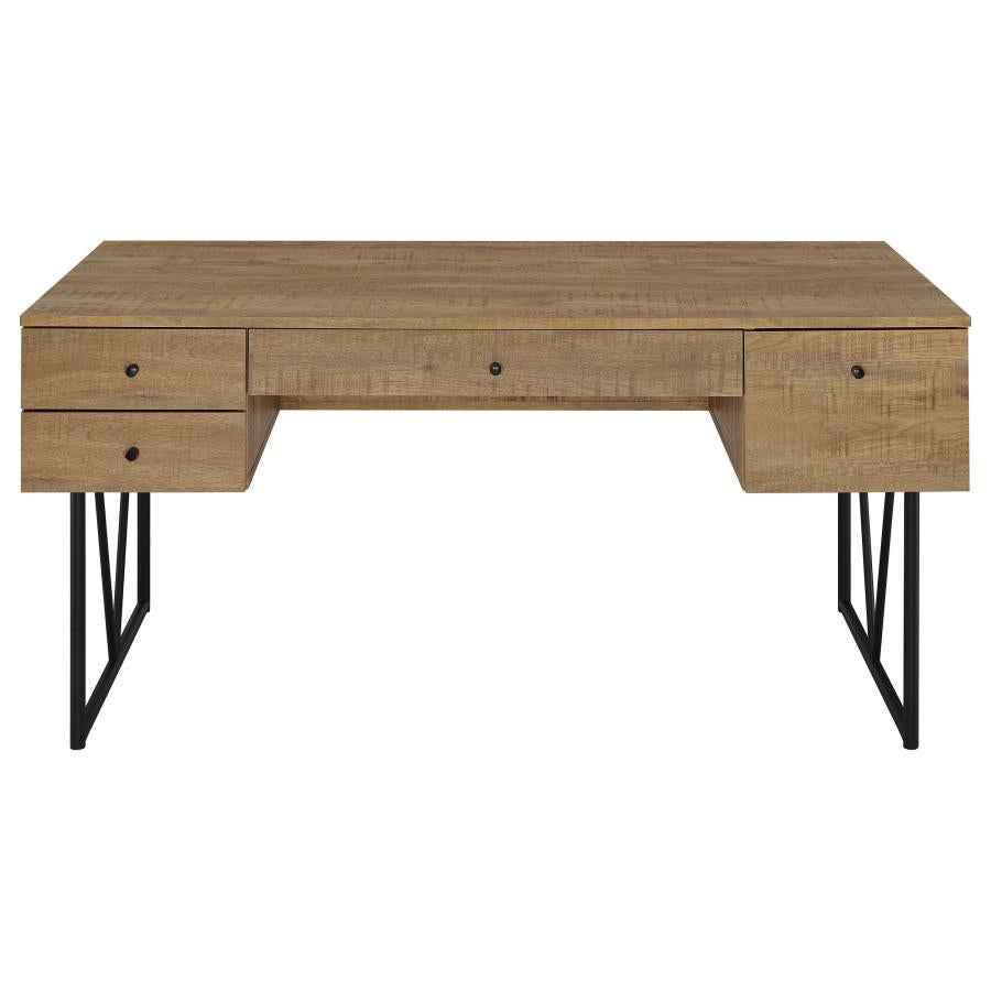 Cora 63-inch 4-drawer Writing Desk Mango