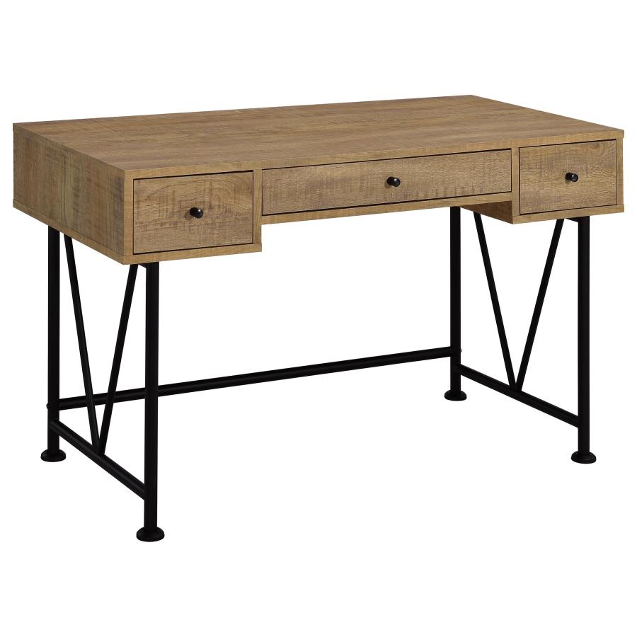 Cora 47-inch 3-drawer Writing Desk Mango