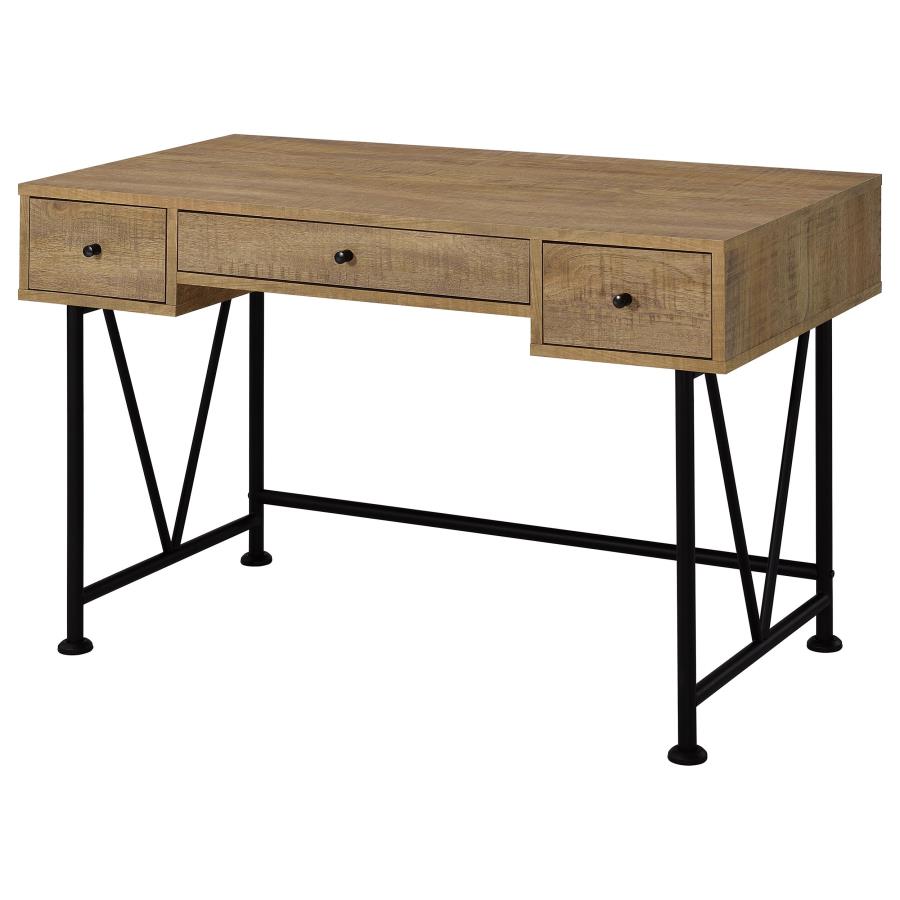 Cora 47-inch 3-drawer Writing Desk Mango