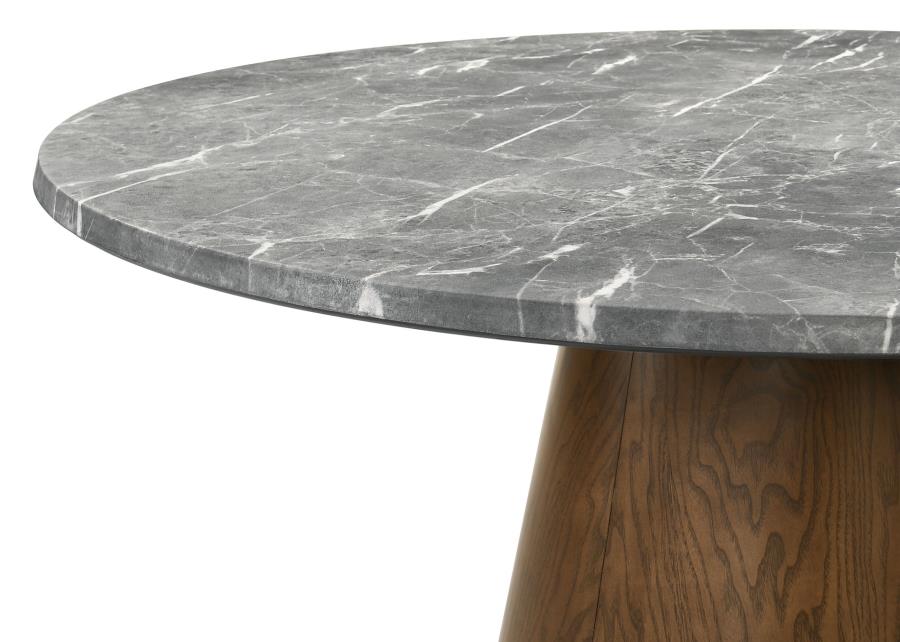 Laura Pedestal Round Dining Table
