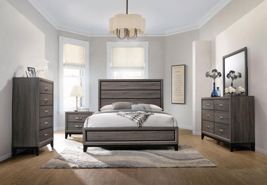 Wally 5 Piece Bedroom Set Grey Oak