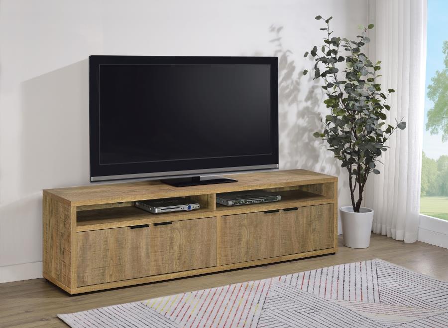 Tammy 79" Mango TV Stand 4-door Storage