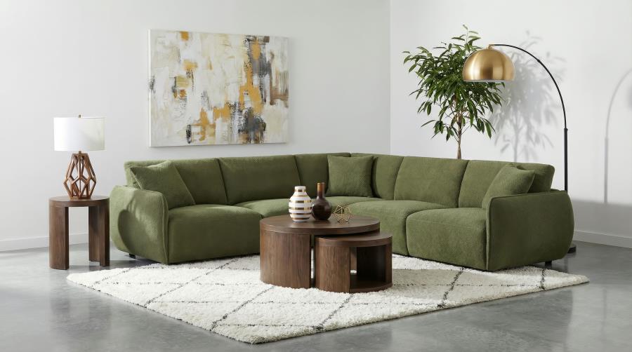 Penelope 5-piece Upholstered Modular Sectional