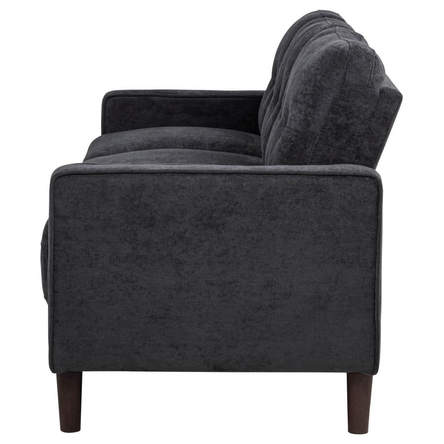 Nadia Upholstered Tufted Sofa Steel Gray