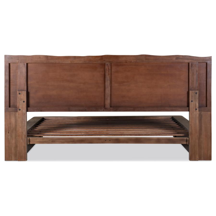 Angelica Weathered Oak Platform Bed