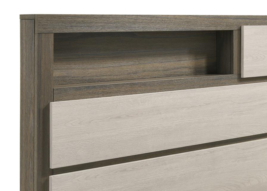 Alondra Panel Bed Bookcase Headboard