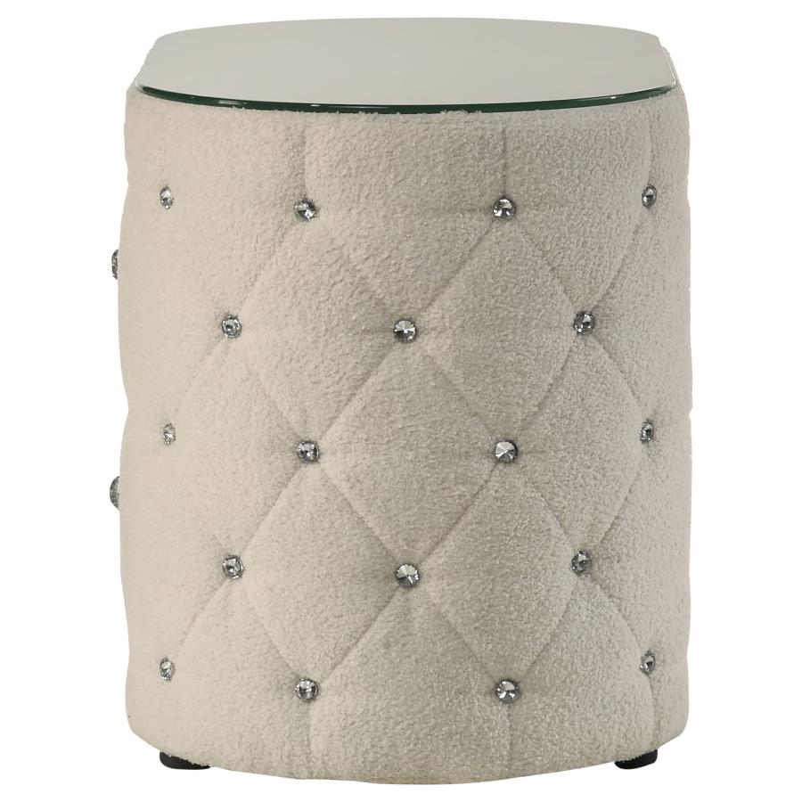Camille Upholstered 2-drawer Nightstand