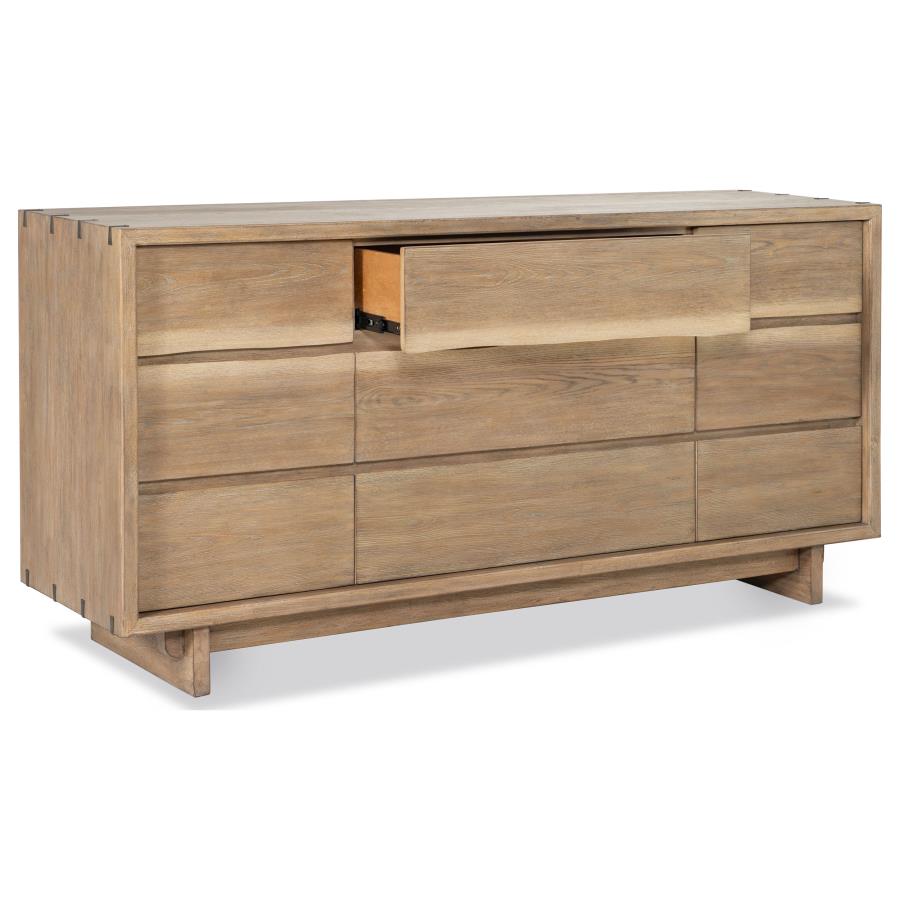 Angelica Weathered Oak 9-drawer Dresser