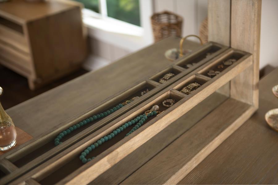 Angelica Weathered Oak 9-drawer Dresser