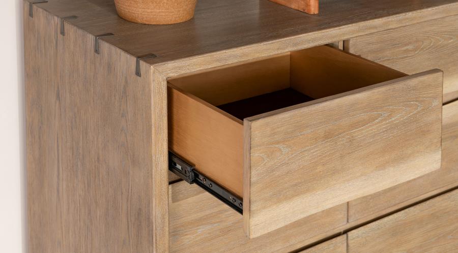 Angelica Weathered Oak 9-drawer Dresser