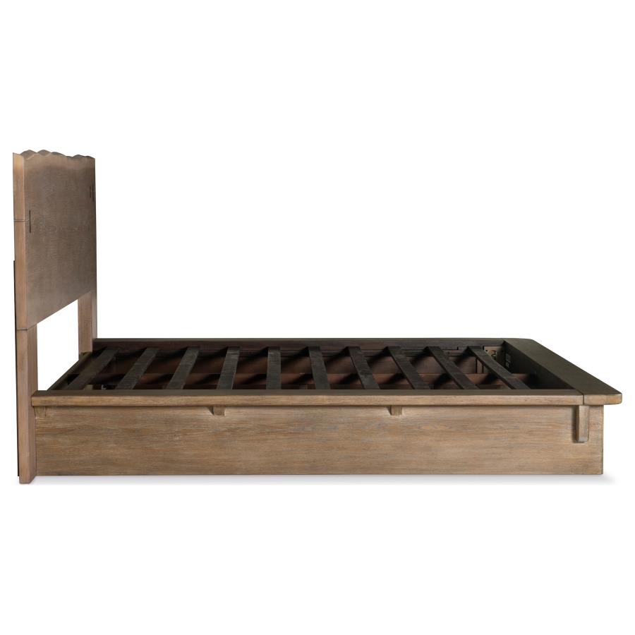 Angelica Weathered Oak Platform Bed