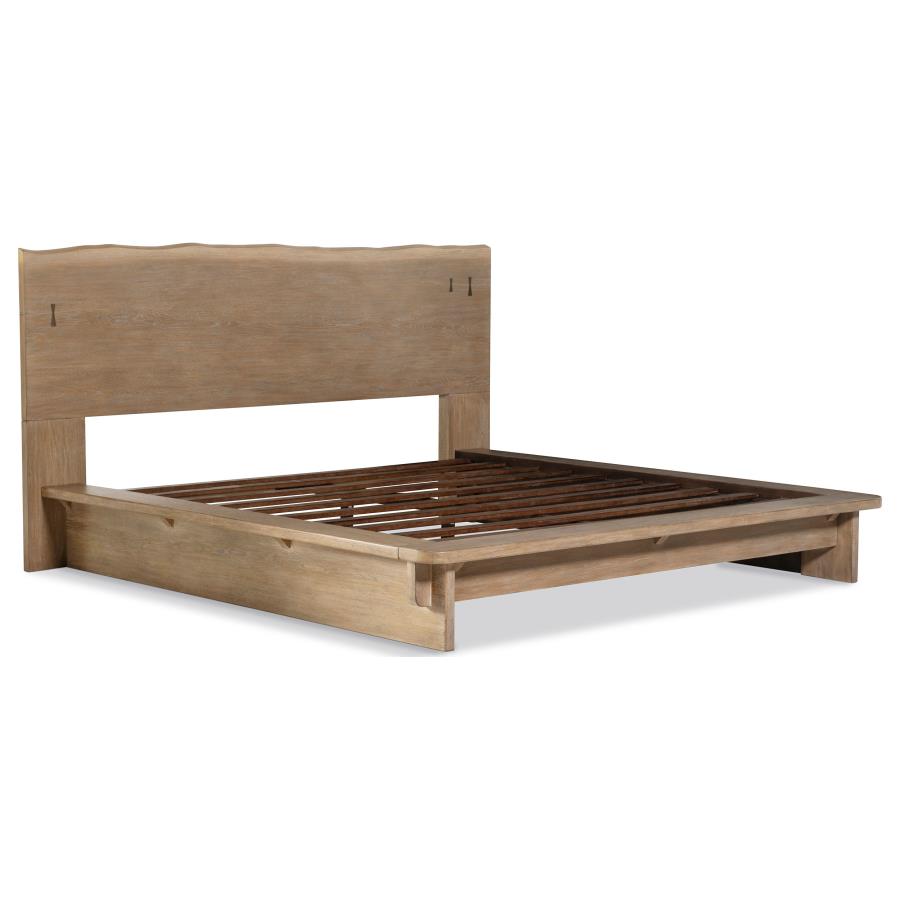 Angelica Weathered Oak Platform Bed