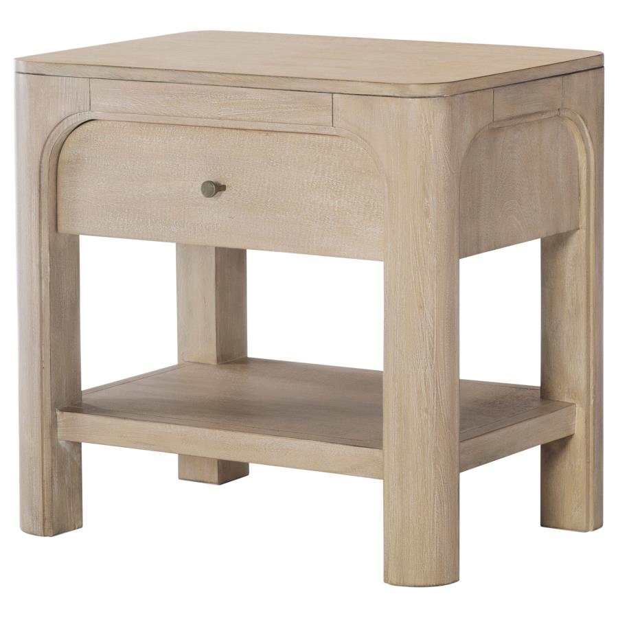 Maria 1-drawer Nightstand Weathered Mango