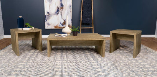 Claire 3-piece Rectangular Coffee and End Table Set Mango