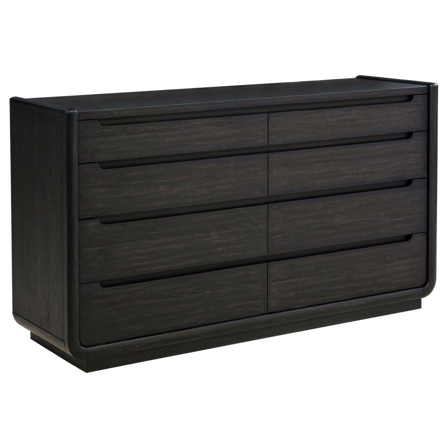 Bianca 8-drawer Burnished Black Dresser