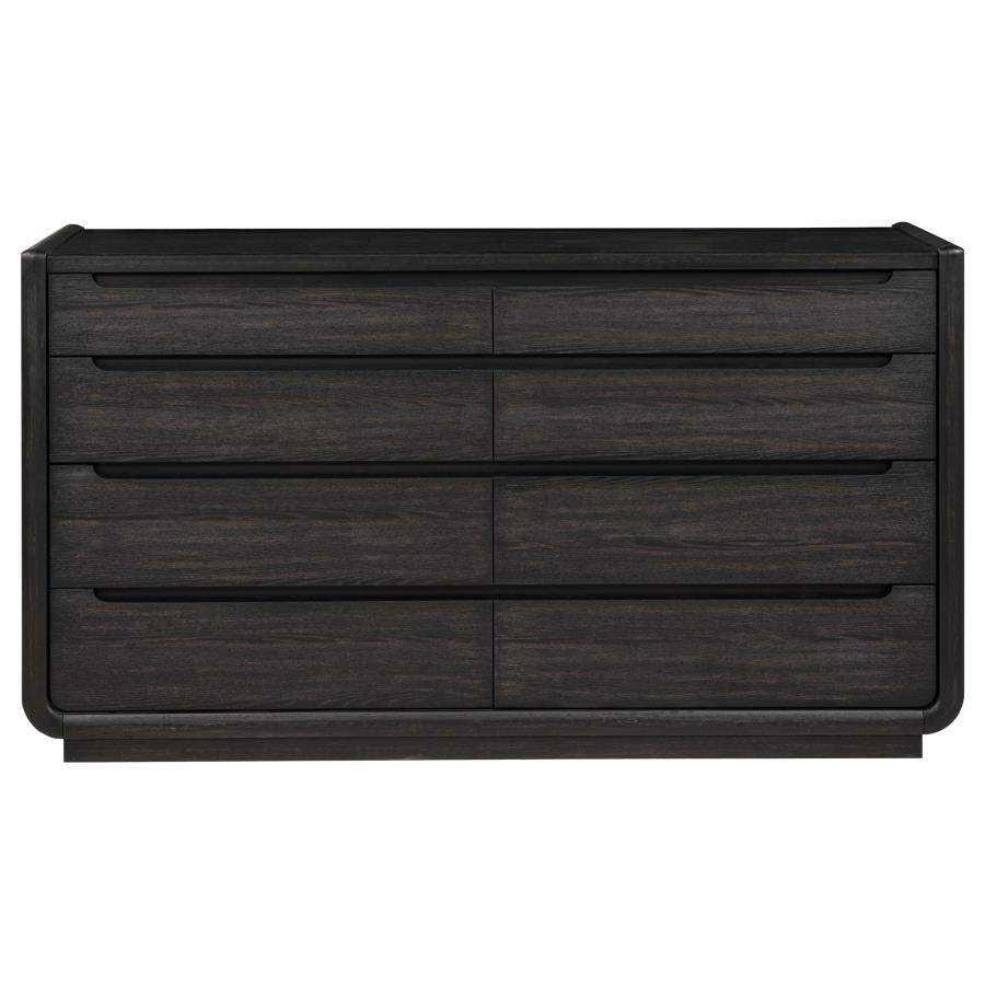 Bianca 8-drawer Burnished Black Dresser