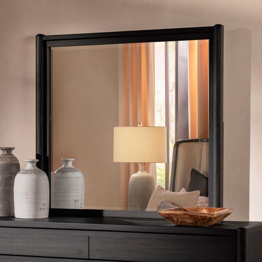 Bianca Burnished Black Dresser Mirror