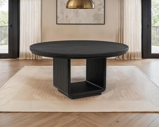 Bianca Burnished Black Round Table