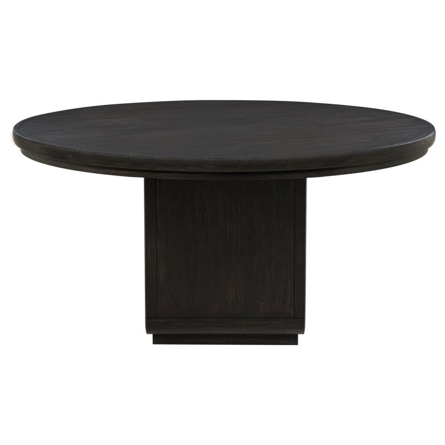 Bianca Burnished Black Round Table