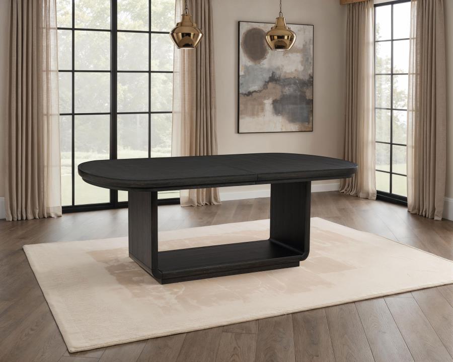 Bianca Extension Burnished Black Dining Table