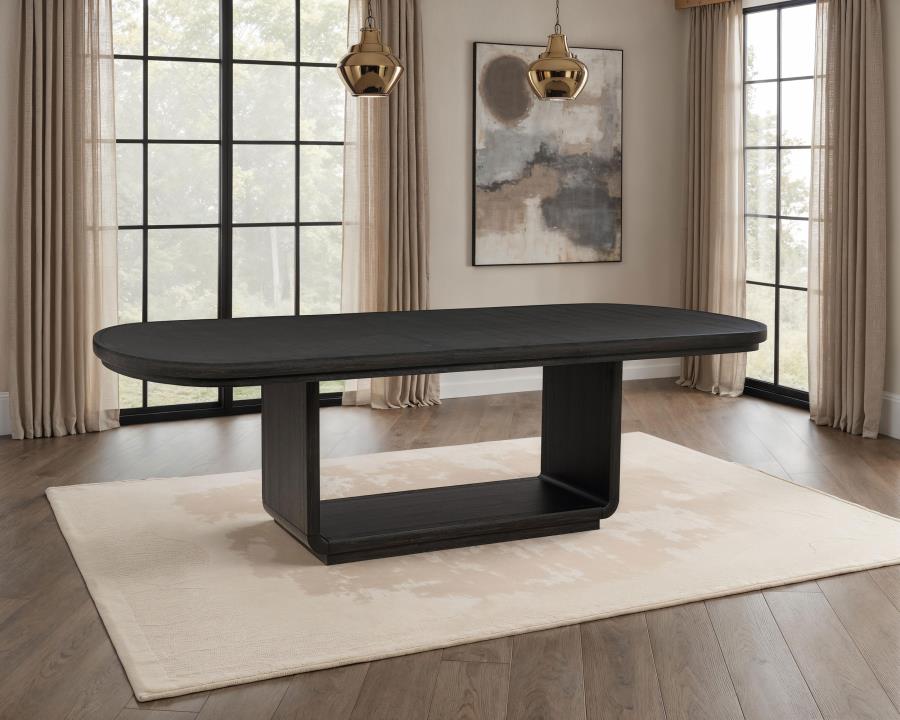 Bianca Extension Burnished Black Dining Table