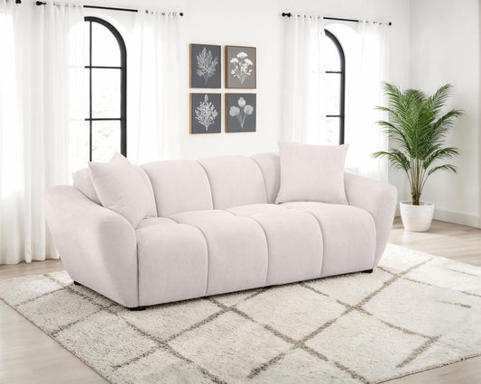 Brielle Chenille Upholstered Splayed Arm Sofa