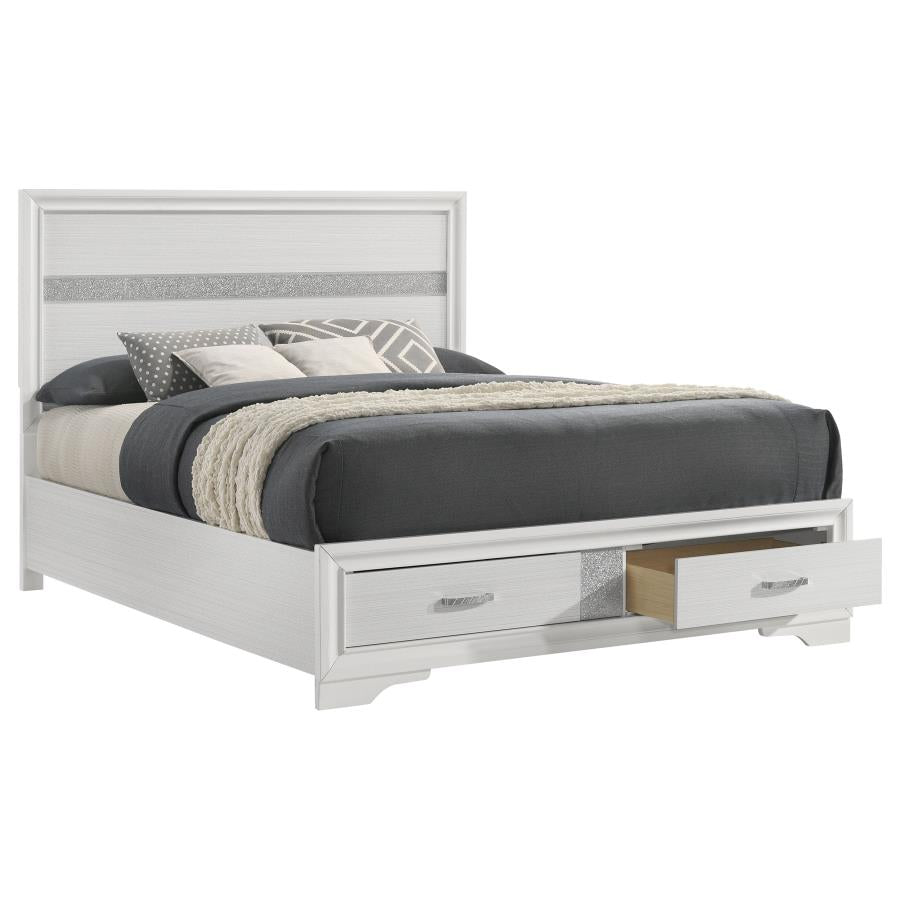 Brittany White Storage Bed
