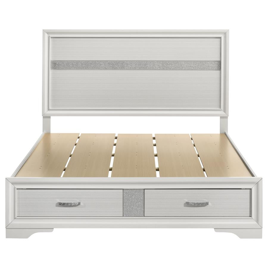 Brittany White Storage Bed