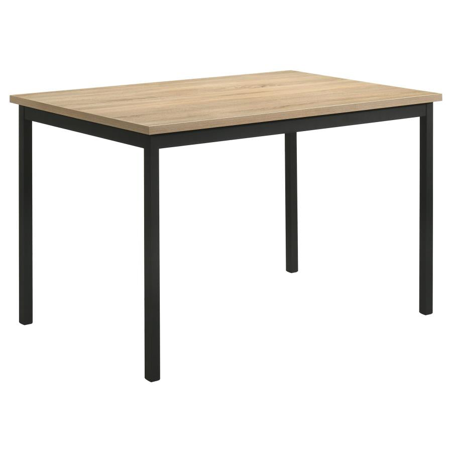 Carla 5-Piece Rectangular Table Greige Oak