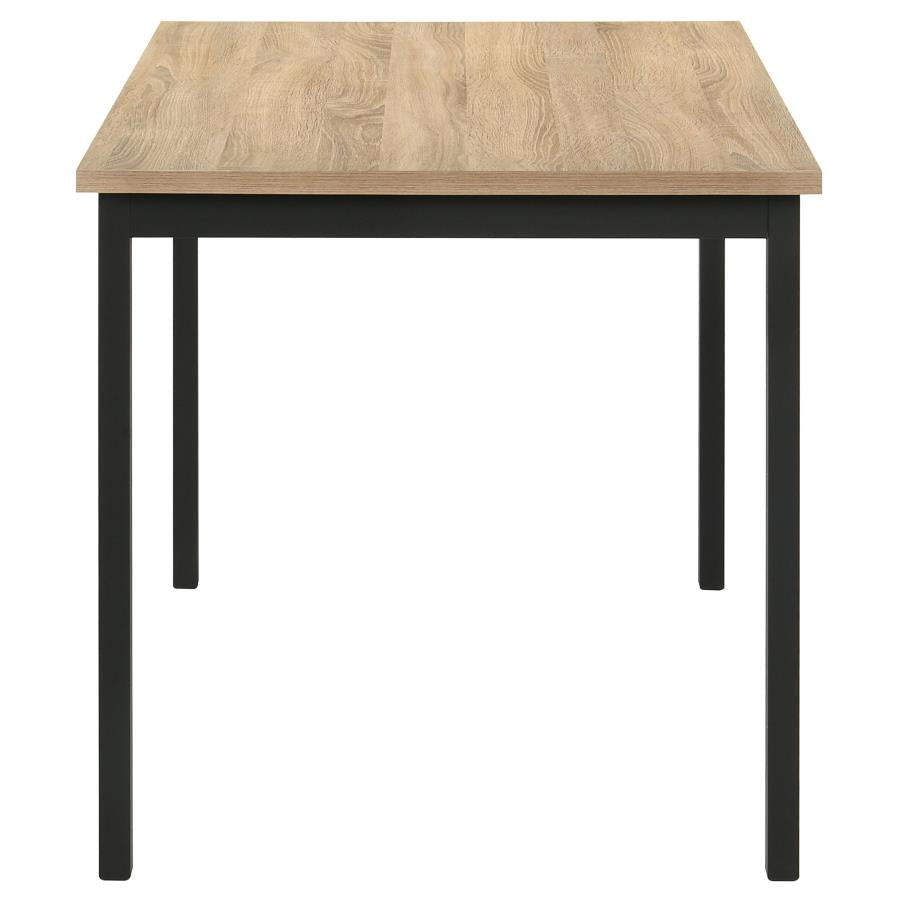 Carla 5-Piece Rectangular Table Greige Oak