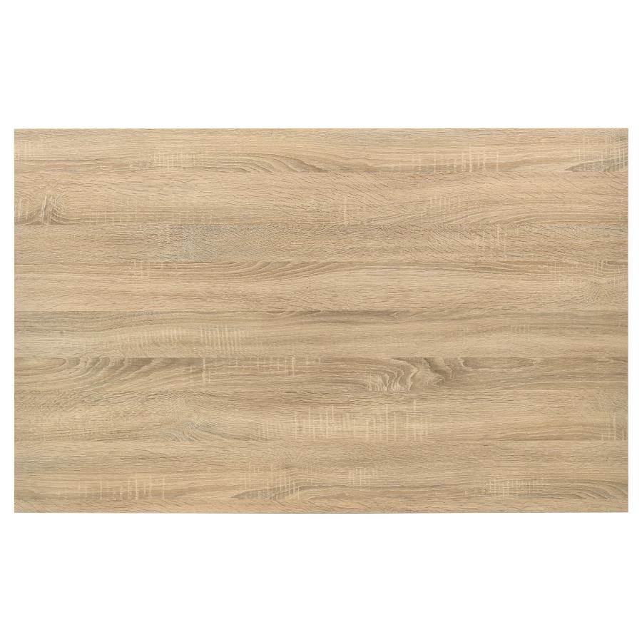 Carla 5-Piece Rectangular Table Greige Oak