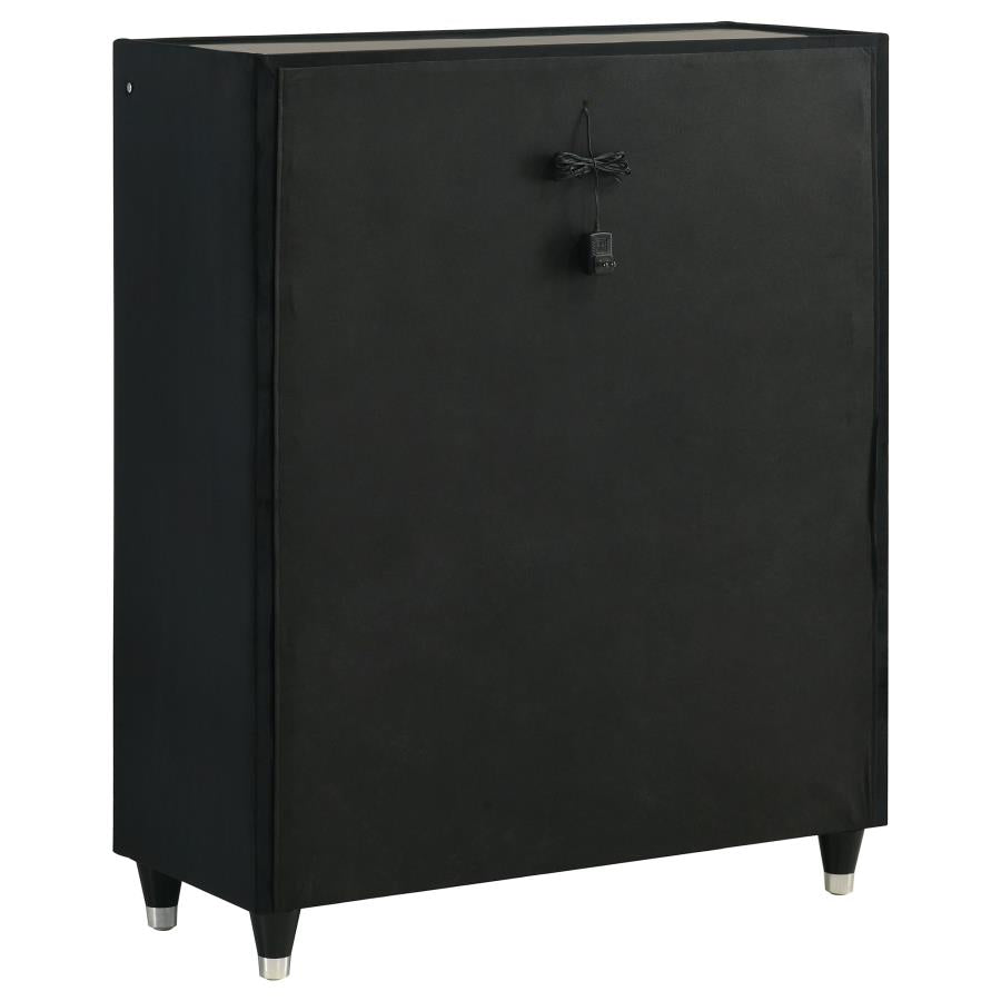 Celine Velvet Upholstered LED Chest