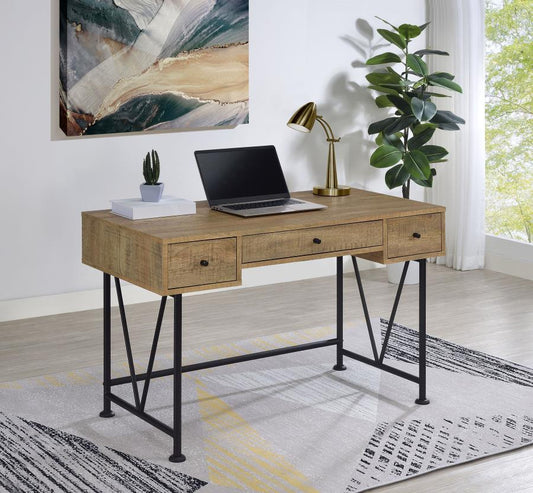 Cora 47-inch 3-drawer Writing Desk Mango
