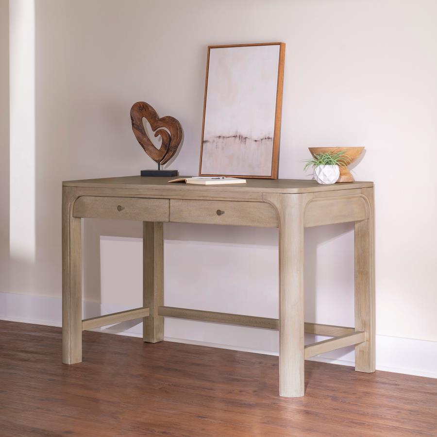 Maria 2-drawer Makeup Table Vanity Desk Weathered Mango