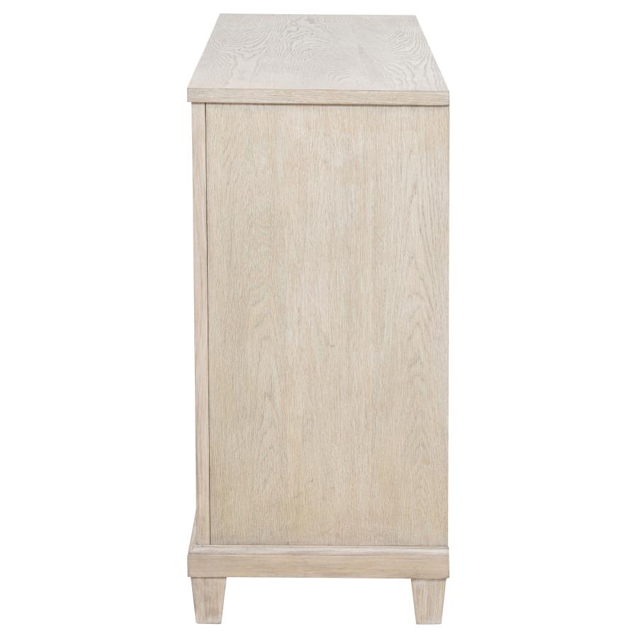 Florence 6-drawer Washed Oak Dresser