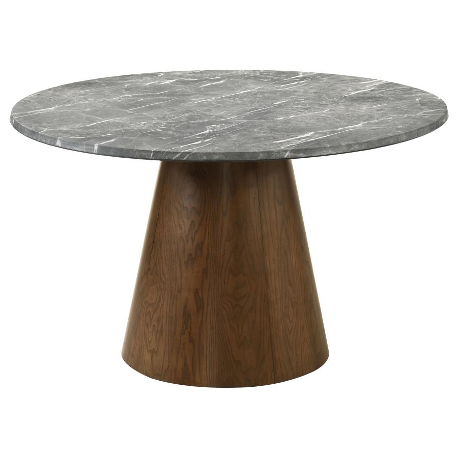 Laura Pedestal Round Dining Table