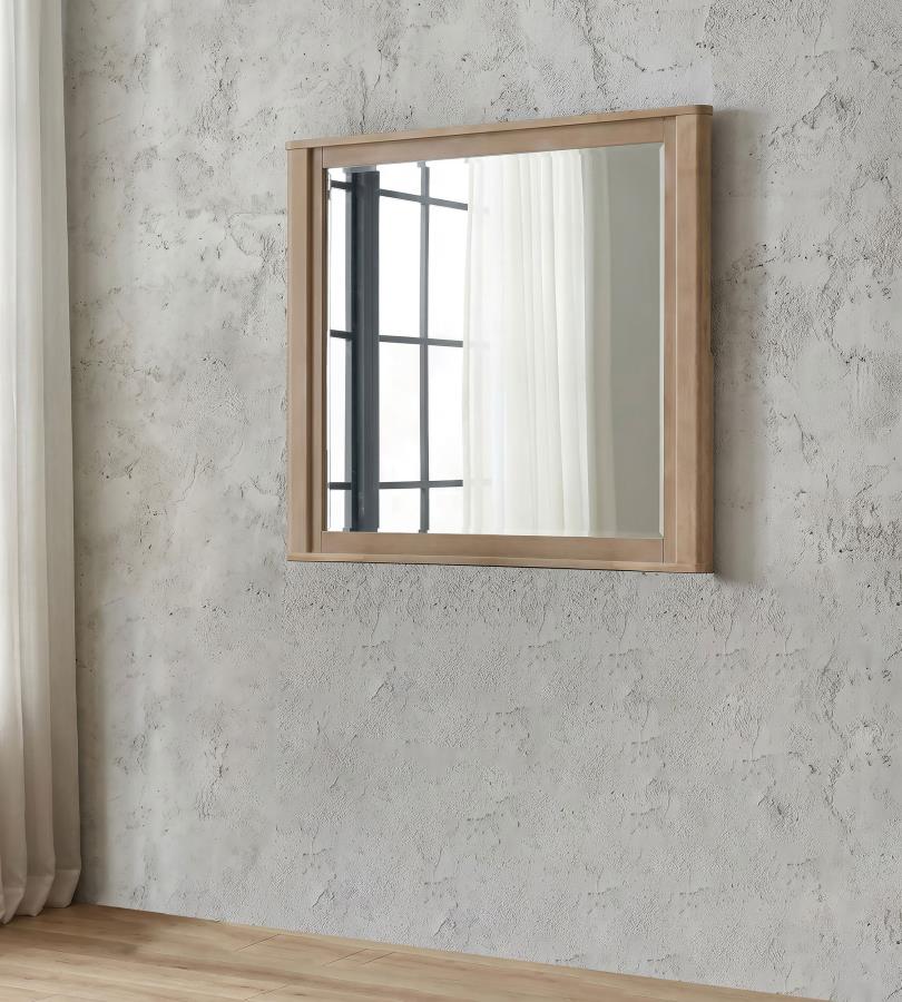 Amelia Dresser Mirror Light Oak